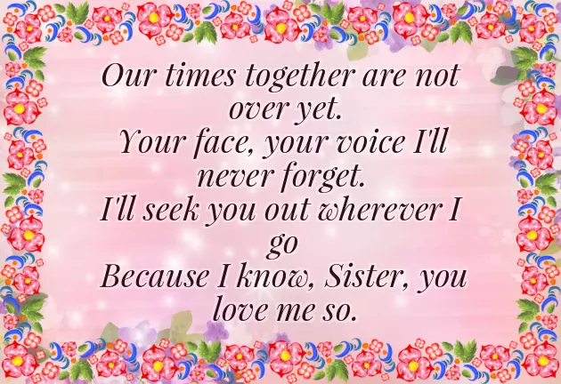 Poem For My Sister In Heaven Poem For My Sister In Heaven