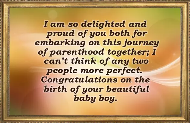 Congratulations To Your Daughter And To The Proud Parents