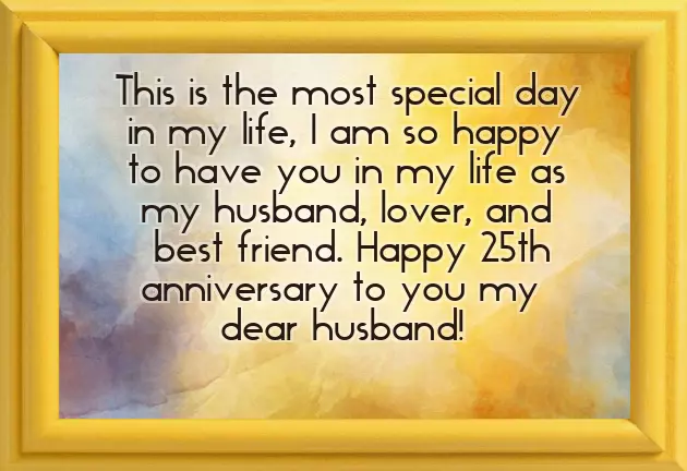 25Th Anniversary Wishes For Sister