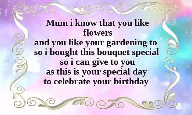 Birthday Text For My Mother