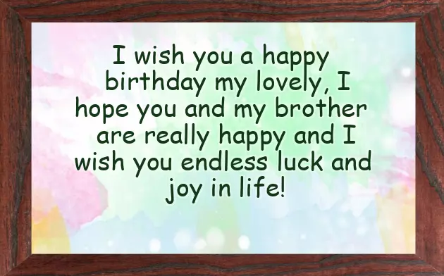 Wishing Your Sister In Law A Happy Birthday