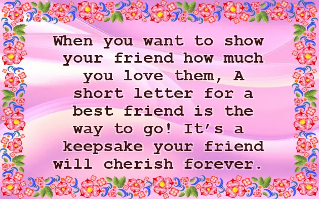 Letter For Best Friend On Birthday Letter For Best Friend On Birthday