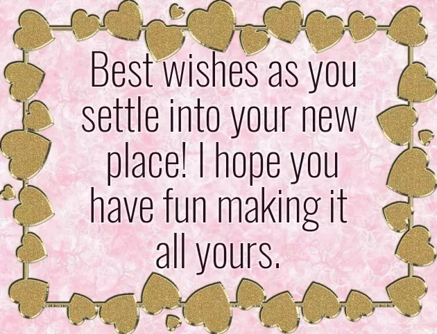 Congratulations On Your First House