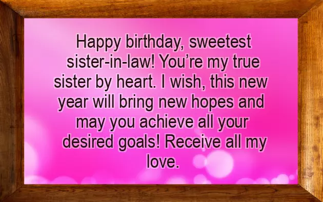 Birthday Wishes To My Wife Sister