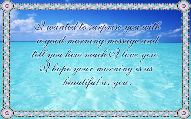 Good Morning Wish To Gf