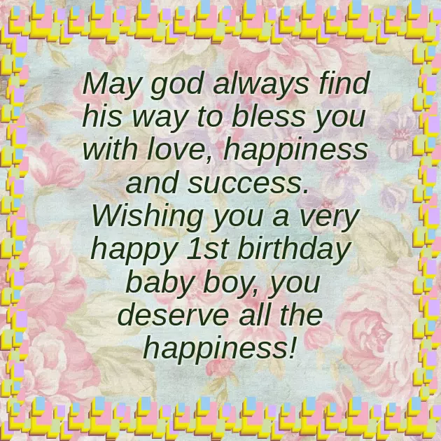 Birthday Wishes For A One Year Boy Birthday Wishes For A One Year Boy