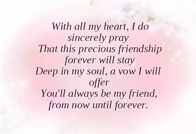 Poem For Best Friend Forever