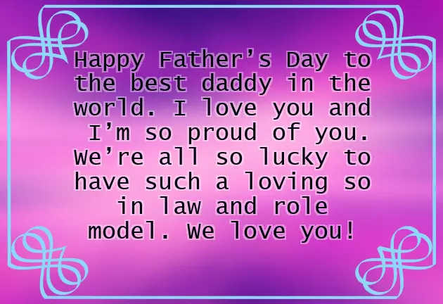 Happy Fathers Day From Daughter In Law Happy Fathers Day From Daughter In Law