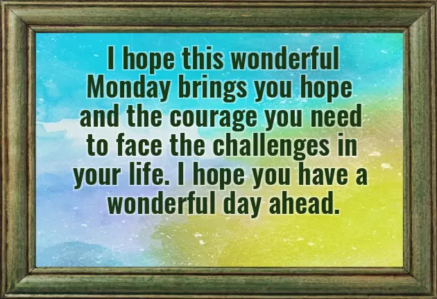 Monday Morning Messages Monday Morning Messages