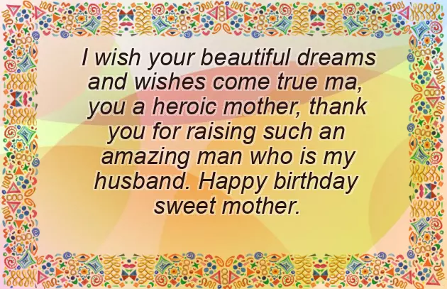 Happy Birthday To Mum In Law