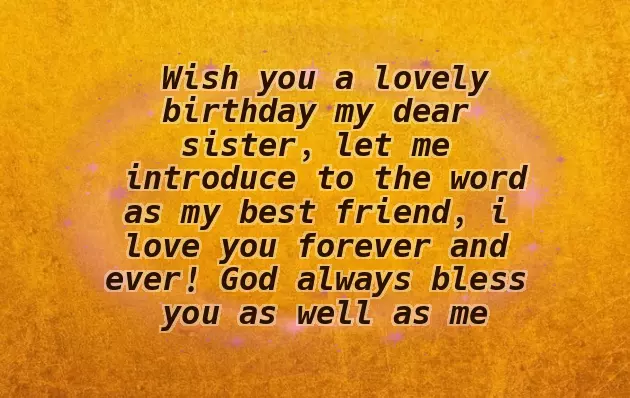 Birthday Wishes Sister Friend