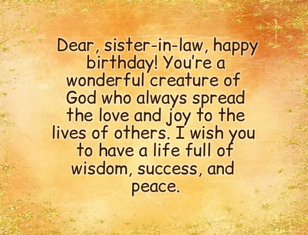 Birthday Wishes To My Wife Sister