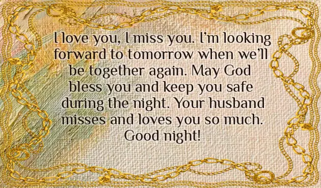 Romantic Good Night For Husband