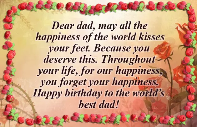 Happy Birthday Dad Short Wishes Happy Birthday Dad Short Wishes