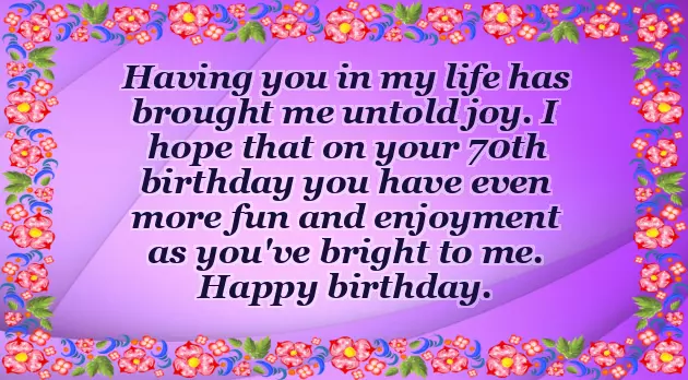 70 Year Old Man Birthday Wishes 70 Year Old Man Birthday Wishes