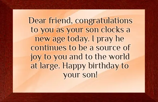 Congrats On Son Birth