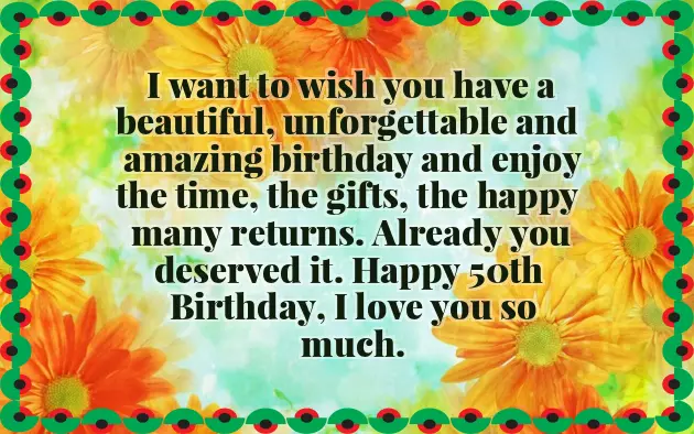 Happy Birthday Wishes For 50 Years Old Man Happy Birthday Wishes For 50 Years Old Man