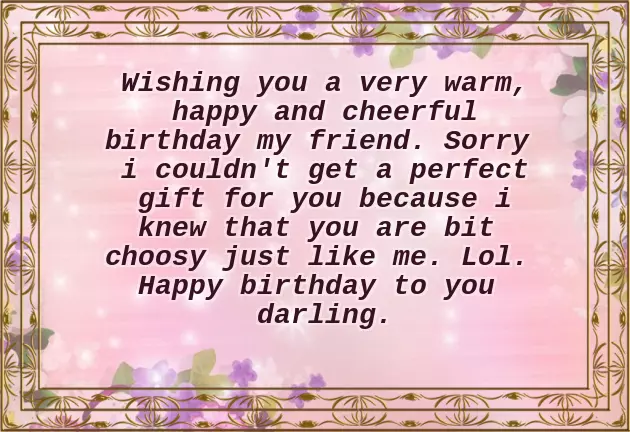 Birthday Wishes To My Female Bestie