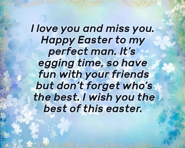 Easter Wishes For Boyfriend