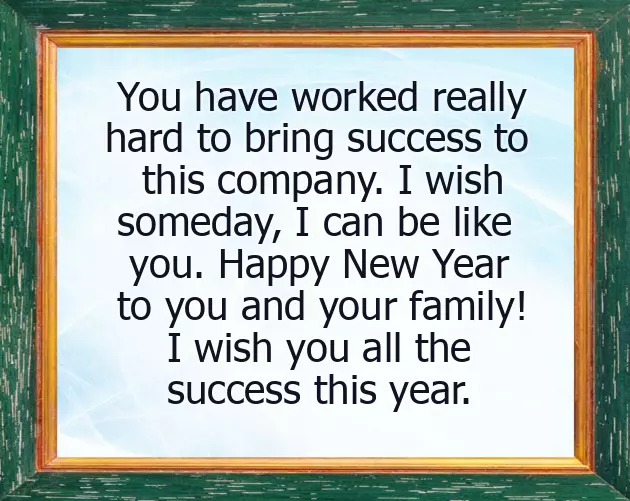 New Year Wishes For Boss New Year Wishes For Boss