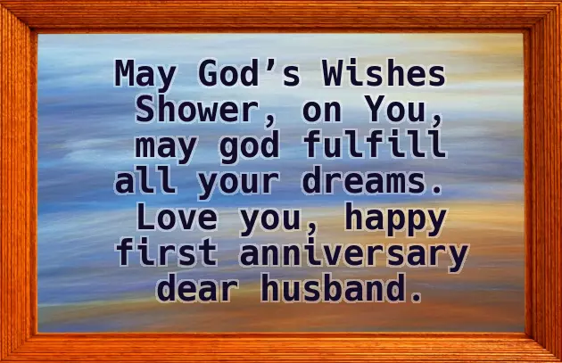 First Marriage Anniversary First Marriage Anniversary