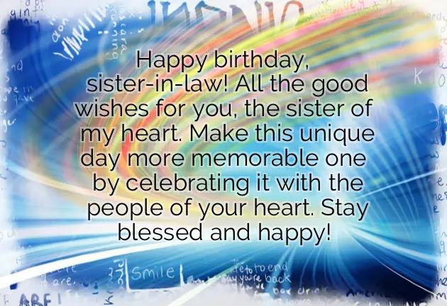 Birthday Wishes To My Wife Sister