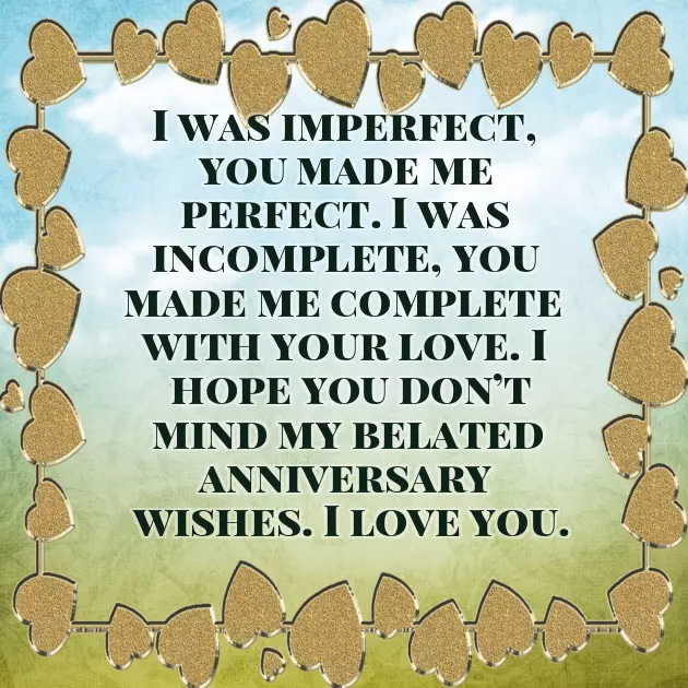 Belated Happy Marriage Anniversary Belated Happy Marriage Anniversary