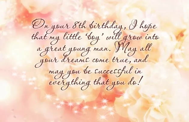 Birthday Wishes For Son 8Th Birthday Birthday Wishes For Son 8Th Birthday