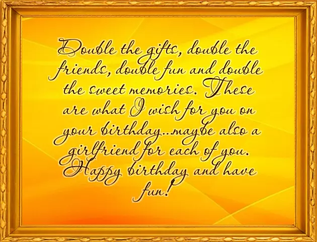 Birthday Wishes To Twins Girl And Boy Birthday Wishes To Twins Girl And Boy