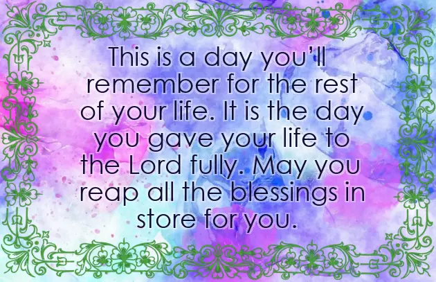 Baptism Congratulations Messages