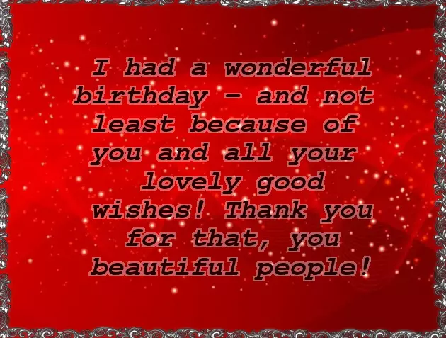 Status Of Thanks For Birthday Wishes