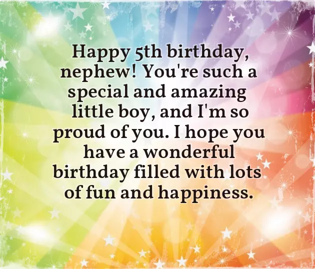 Happy Birthday Wishes To Nephew
