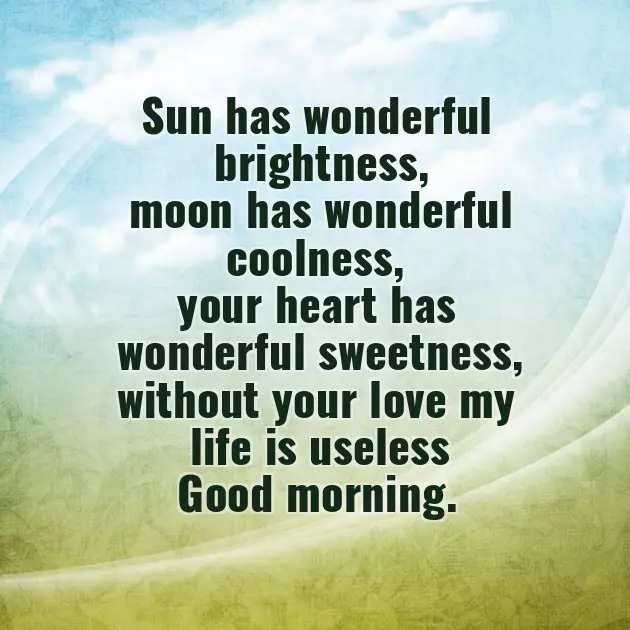 Good Morning Wishes For Lover In English