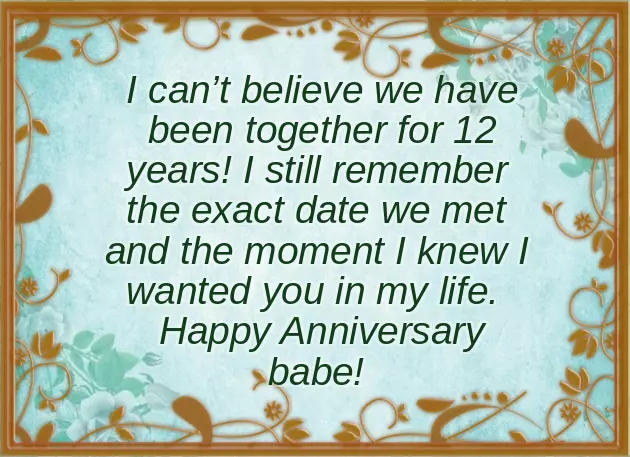 12Th Wedding Anniversary Quotes 12Th Wedding Anniversary Quotes