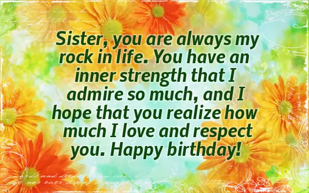 Happy Birthday Wishes Cute Sister