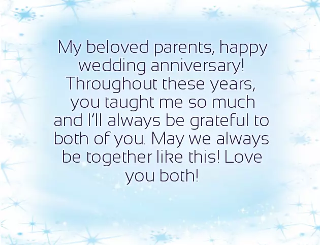 Wedding Wishes To Mom And Dad