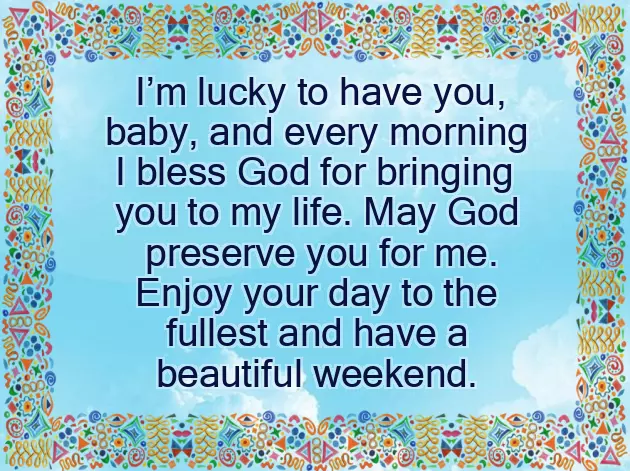 Good Morning Happy Weekend