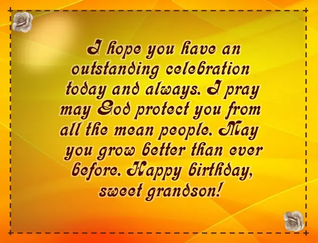 Funny Birthday Wishes For Grandson