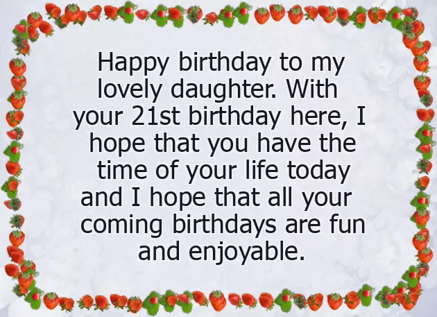 21St Birthday Wishes From Mother To Daughter 21St Birthday Wishes From Mother To Daughter