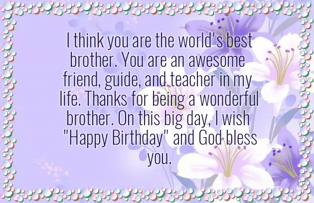 Happy Birthday Wishes In English For Brother Happy Birthday Wishes In English For Brother