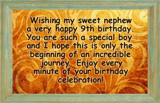 Happy 9Th Birthday To My Nephew Happy 9Th Birthday To My Nephew