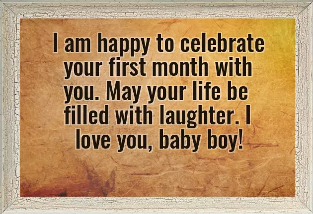 First Month Birthday Wishes For Baby Boy First Month Birthday Wishes For Baby Boy