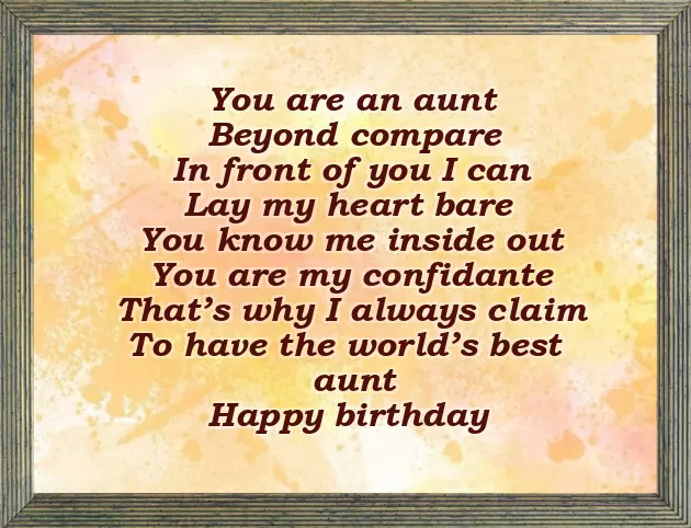 Happy Birthday From Aunt To Niece Happy Birthday From Aunt To Niece