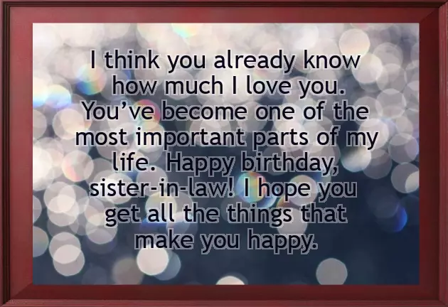Happy Birthday To Sister In Law Wishes Happy Birthday To Sister In Law Wishes