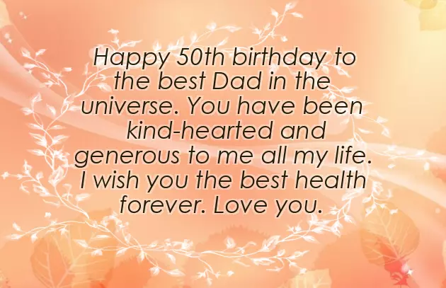 Happy Birthday Wishes 50 Year Old Man