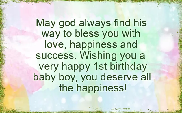 Happy Birthday Wishes To Little Boy