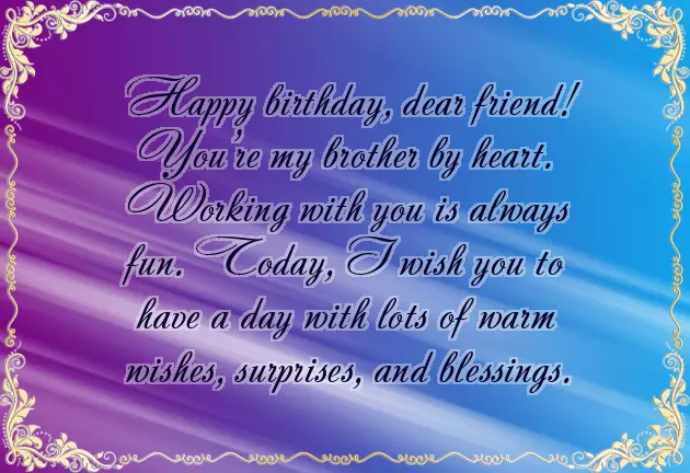 Happy Birthday For Male Coworker