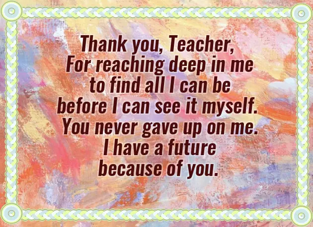 Gratitude Poems For Teachers Gratitude Poems For Teachers