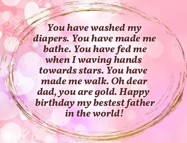 Wishing Dad A Happy Birthday From Daughter