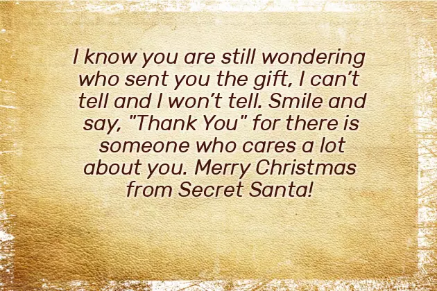 Secret Santa Messages For Friends Secret Santa Messages For Friends